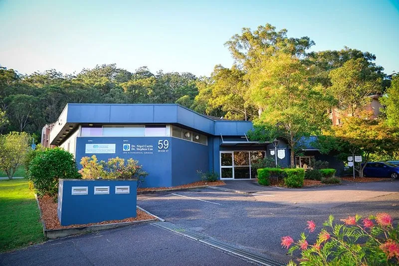 The Central Coast Orthodontics practice building at Gosford, seen from the driveway